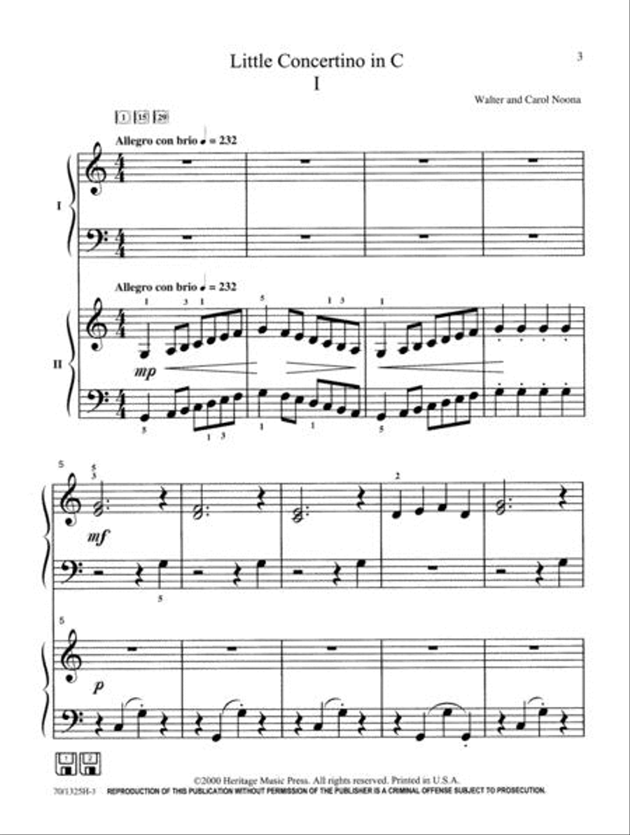 <br>Sheet music extract