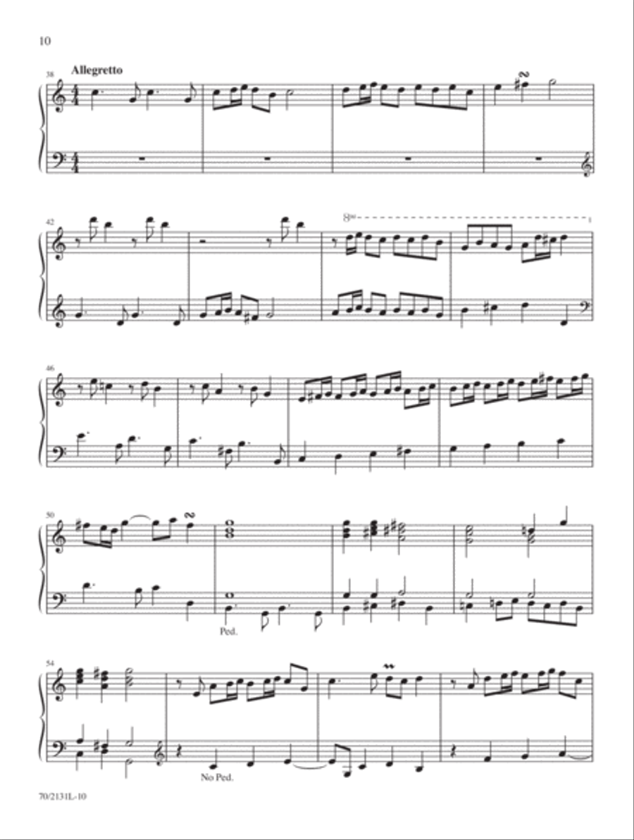 Eight New Little Preludes & Fugues Organ Solo scores gallery preview page 5
