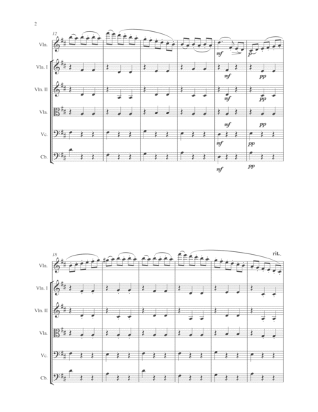 Carl Maria Von Webber: Country Dance/Ländlicher tanz for Violin solo and String Orchestra image number null