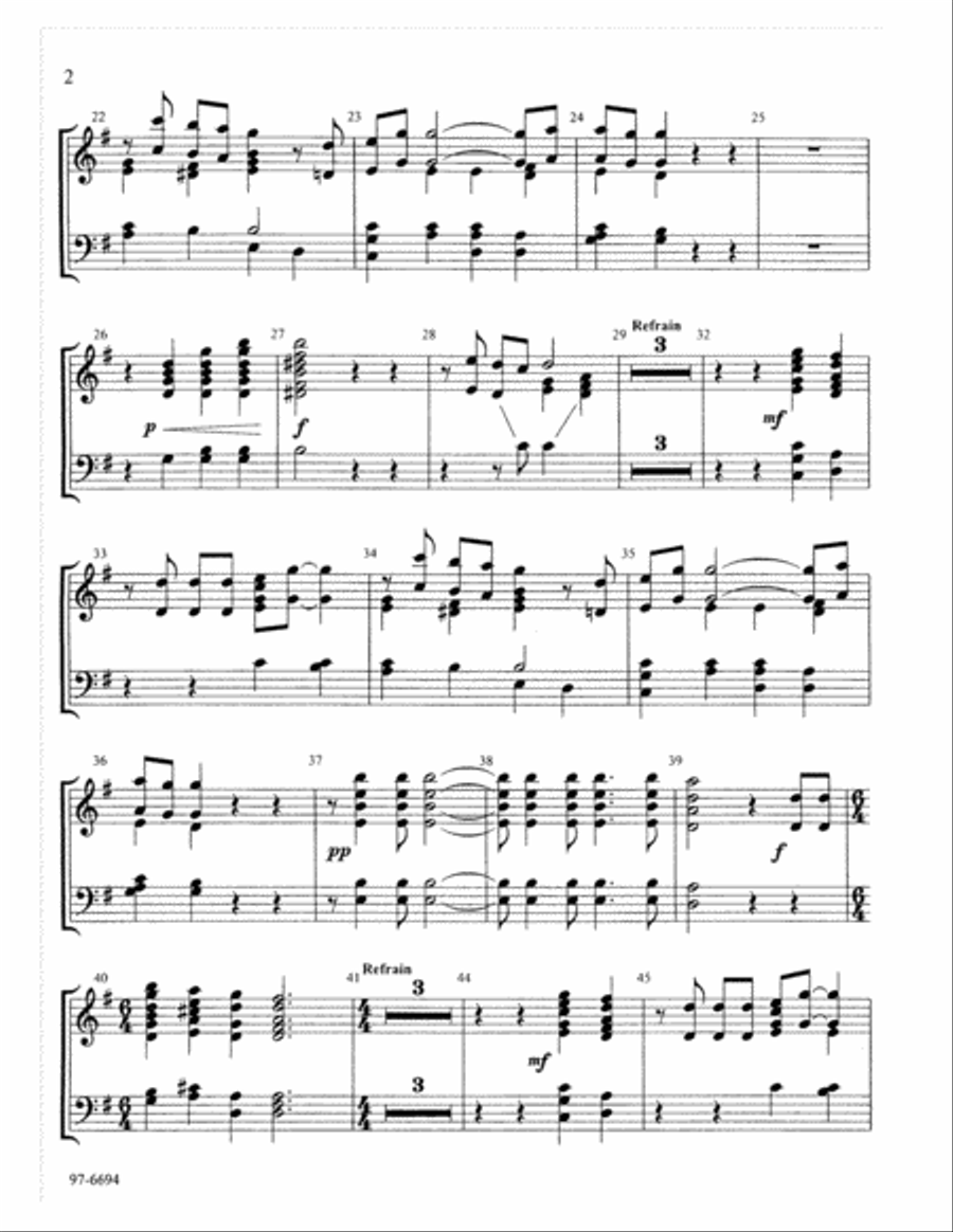 The Lord's My Shepherd (Handbell Part) Choir scores gallery preview page 3
