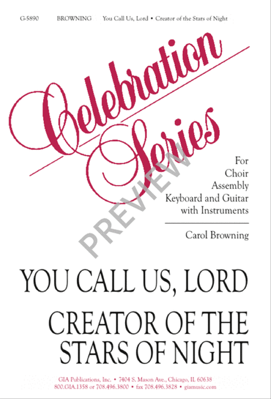 You Call Us, Lord / Creator of the Stars of Night Unison Choir scores gallery preview page 1