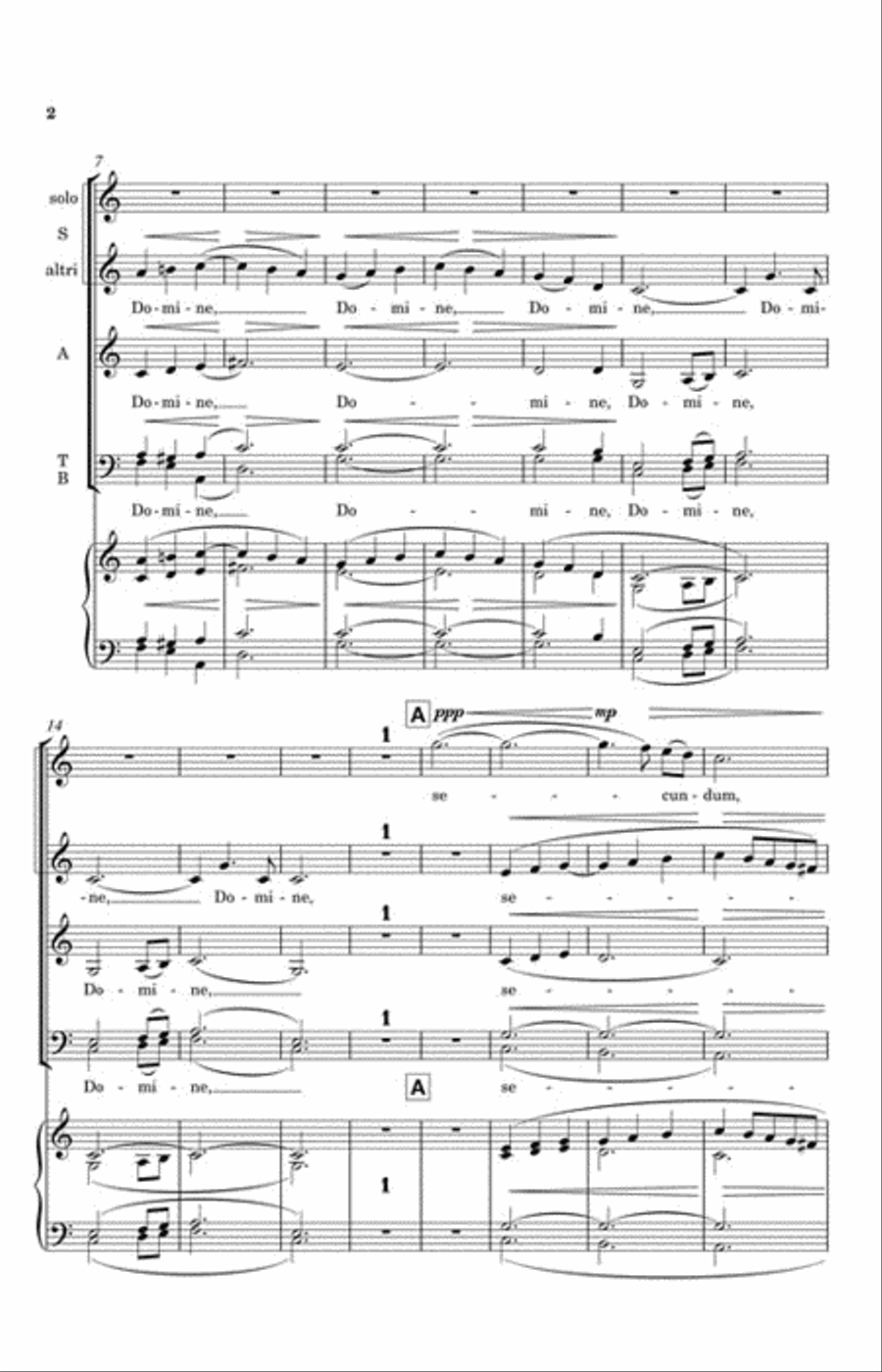 Nunc Dimittis from The Healer: A Cantata for St. Luke SSAATB scores gallery preview page 3