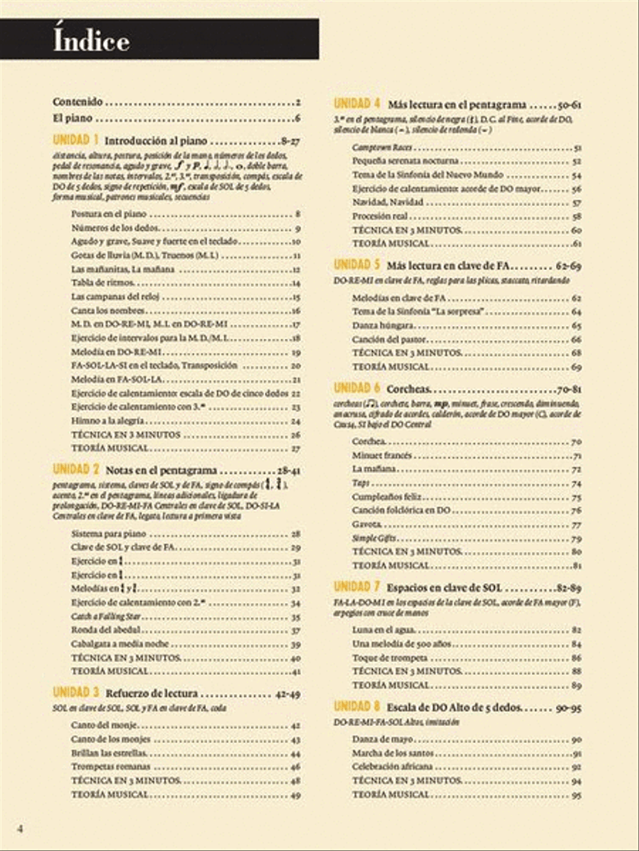 Adultos Piano Adventures Libro 1 Piano Method scores gallery preview page 3