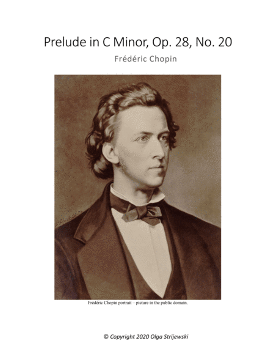 Prelude in C Minor, Op. 28, No. 20 Piano Solo scores gallery preview page 1