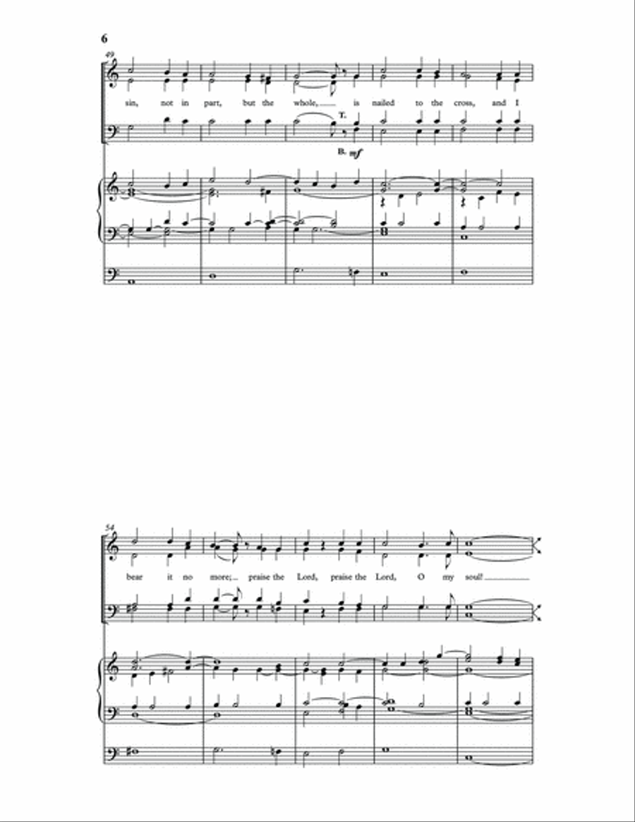 It Is Well with My Soul 4-Part scores gallery preview page 6