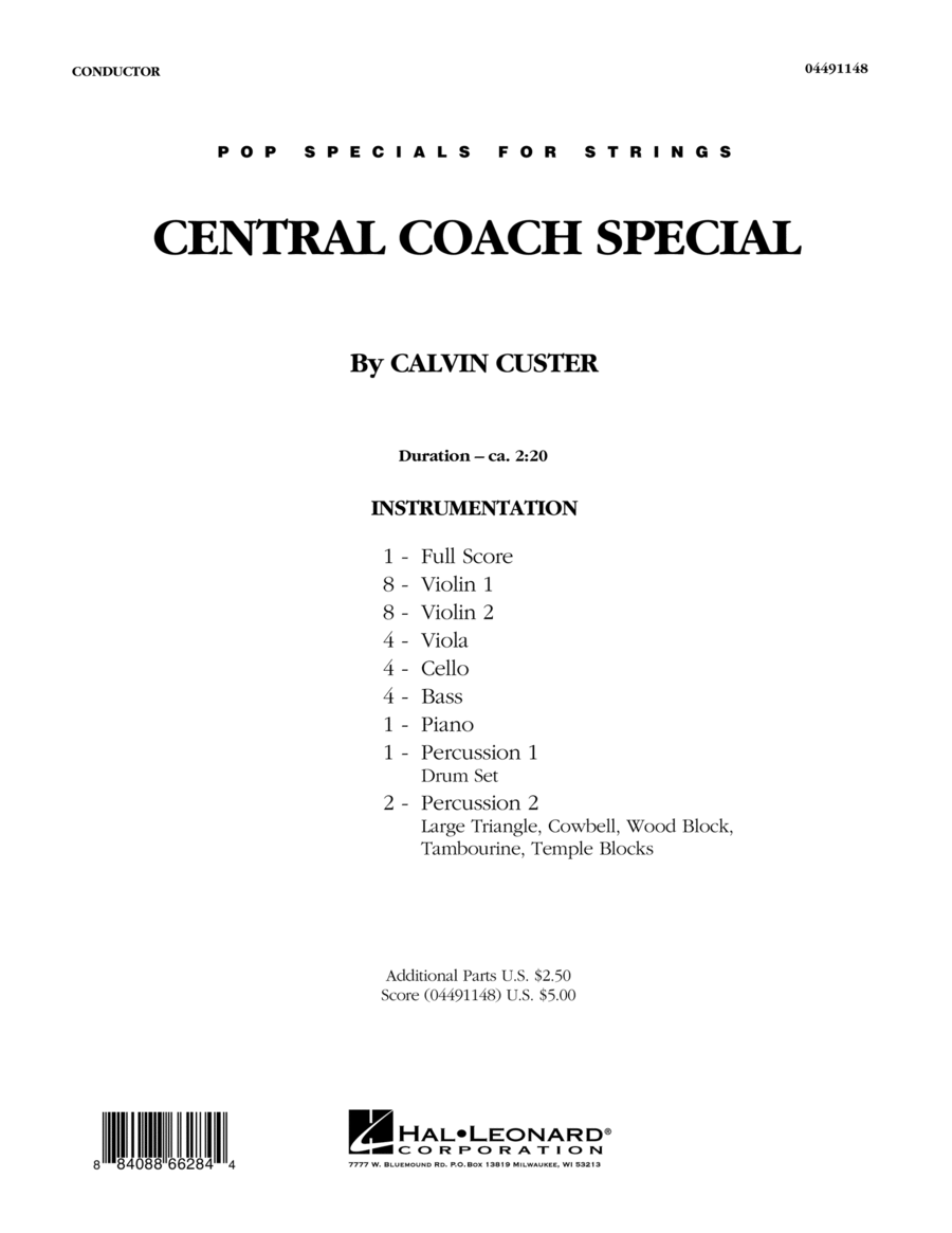 Central Coach Special - Conductor Score (Full Score)