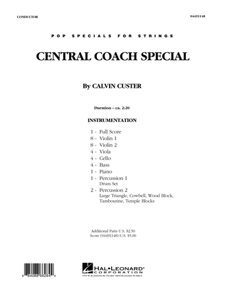 Book cover for Central Coach Special - Conductor Score (Full Score)