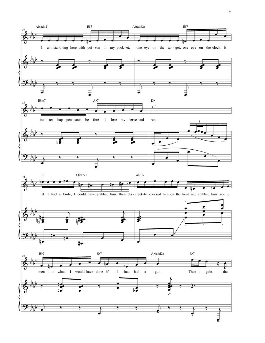 Poison In My Pocket Poison In My Pocket Piano, Vocal scores gallery preview page 4