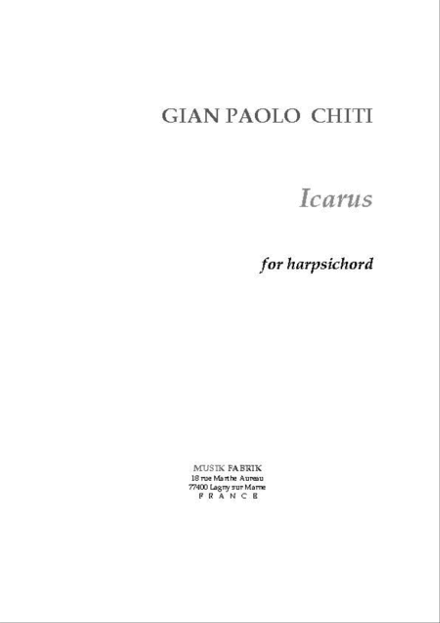 Icarus Icarus Harpsichord scores gallery preview page 1
