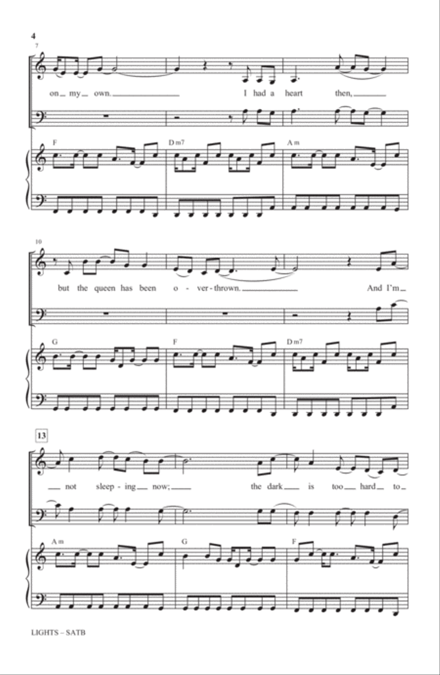 Lights Lights 4-Part scores gallery preview page 2