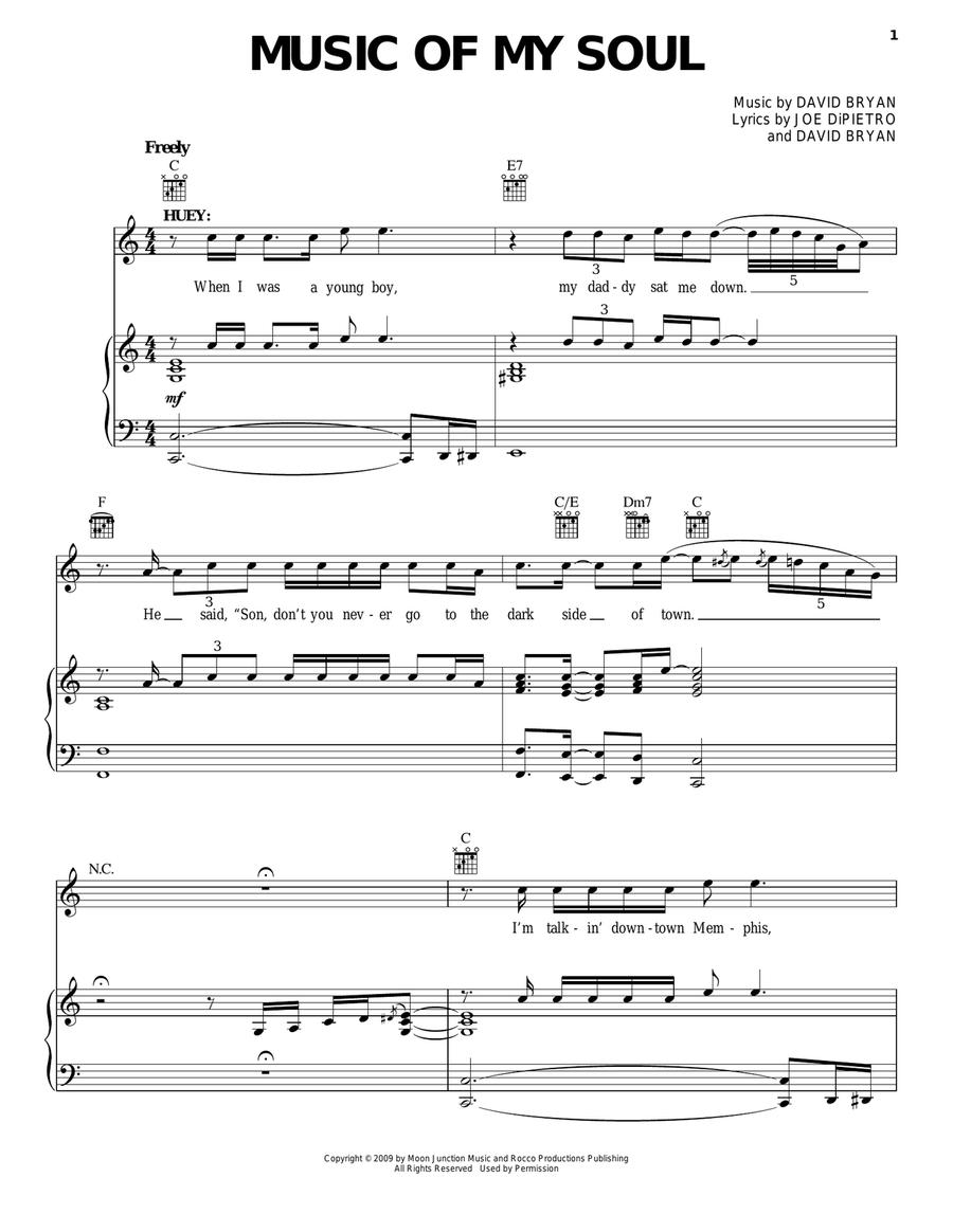Music Of My Soul Guitar scores gallery preview page 1