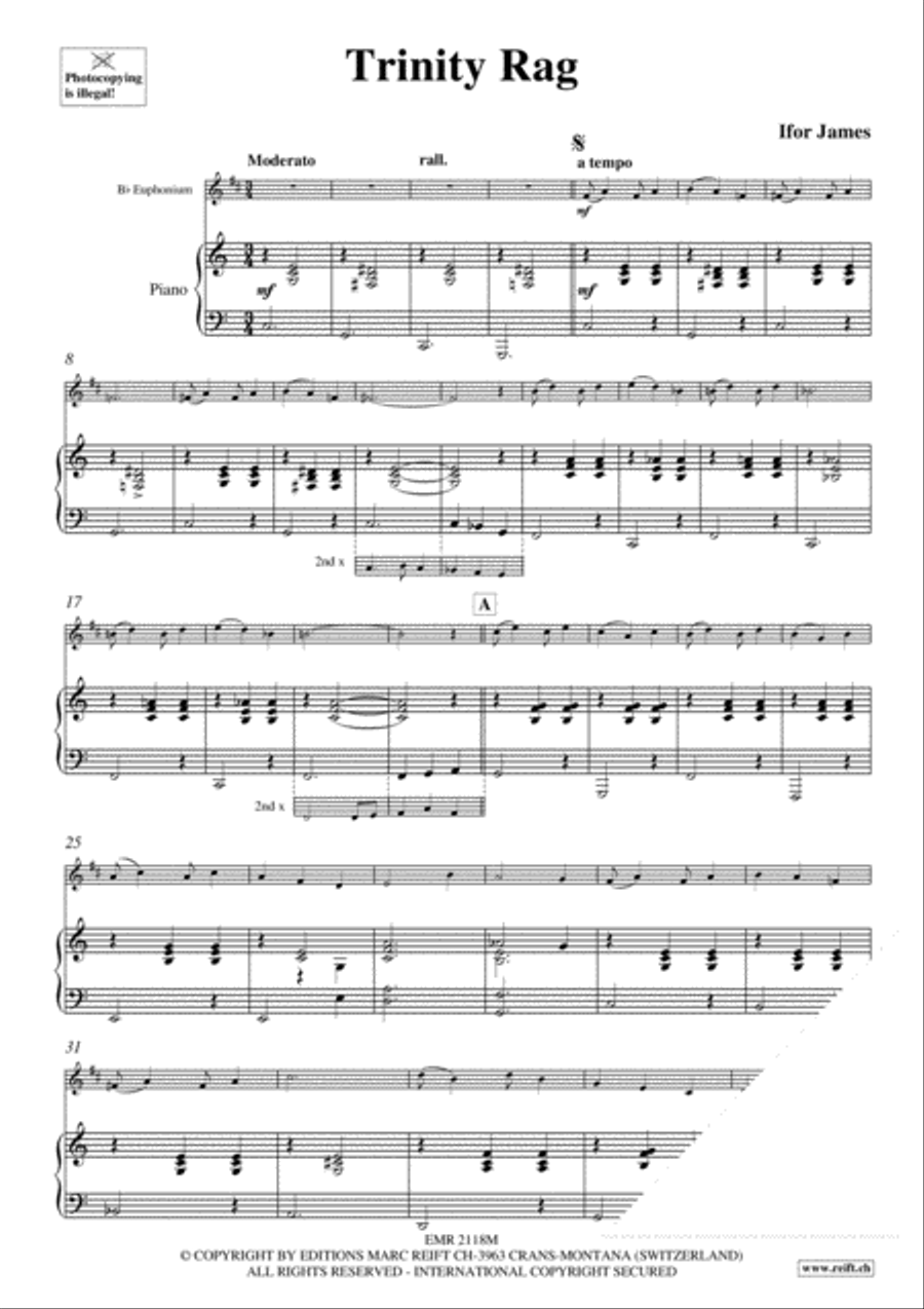 Trinity Rag Euphonium scores gallery preview page 3
