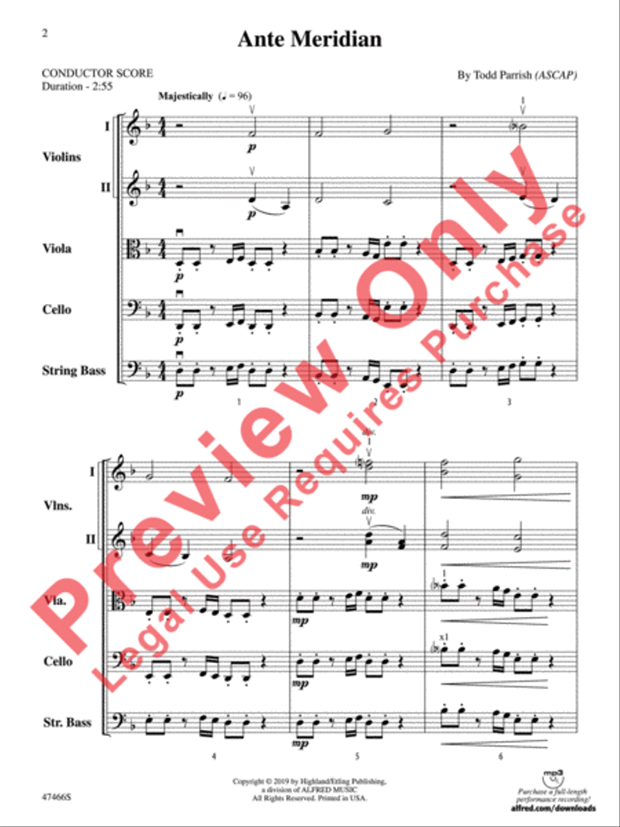 Ante Meridian String Orchestra scores gallery preview page 3