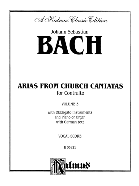Contralto Arias, Volume 3