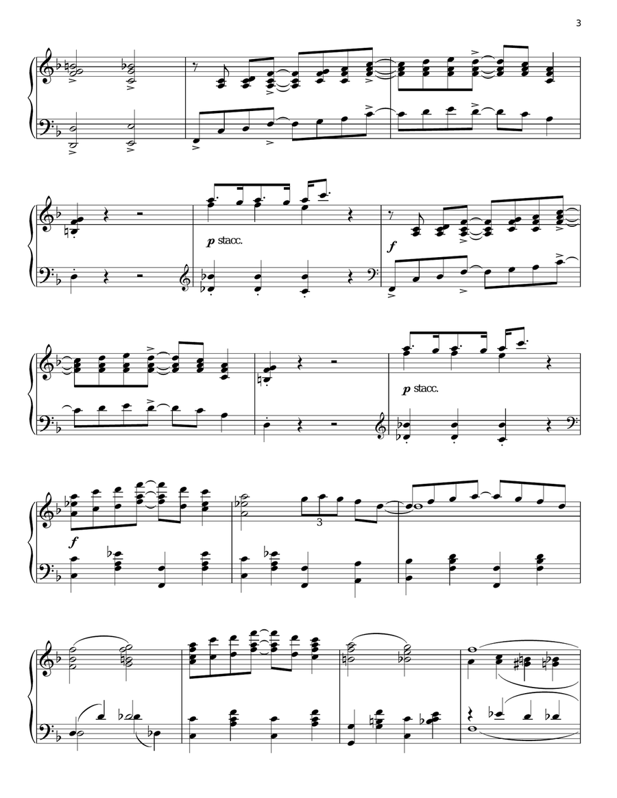 The Chevy Chase Rag The Chevy Chase Rag Piano Solo scores gallery preview page 3