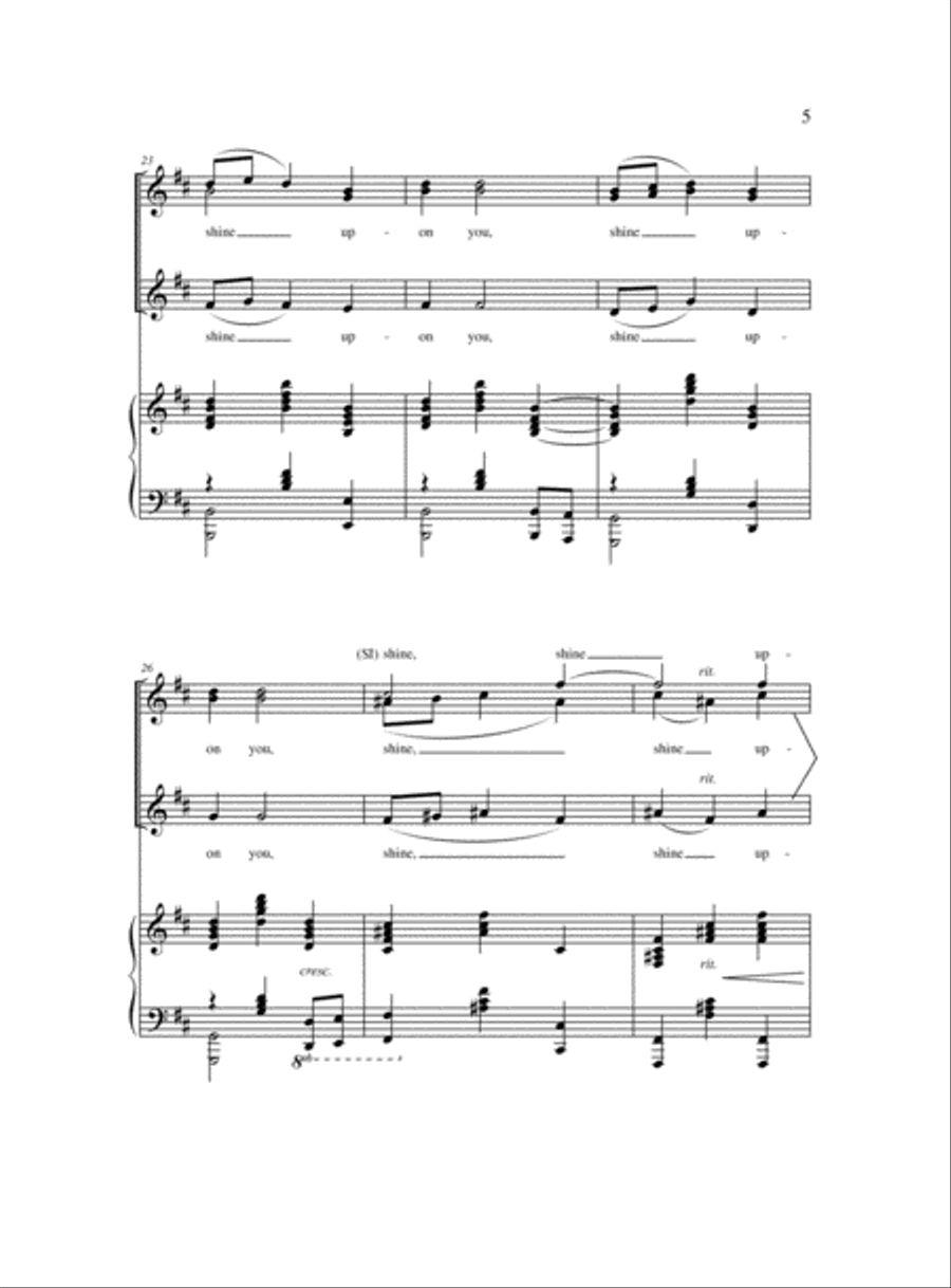 A Celtic Blessing of Light SSA scores gallery preview page 4