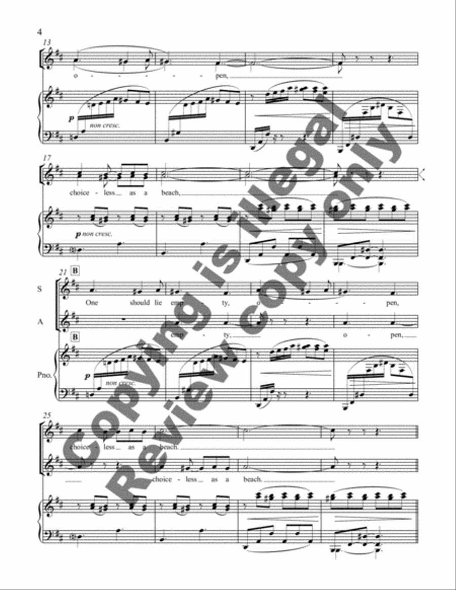 Lessons from the Sea (Cantata) SSAA scores gallery preview page 4