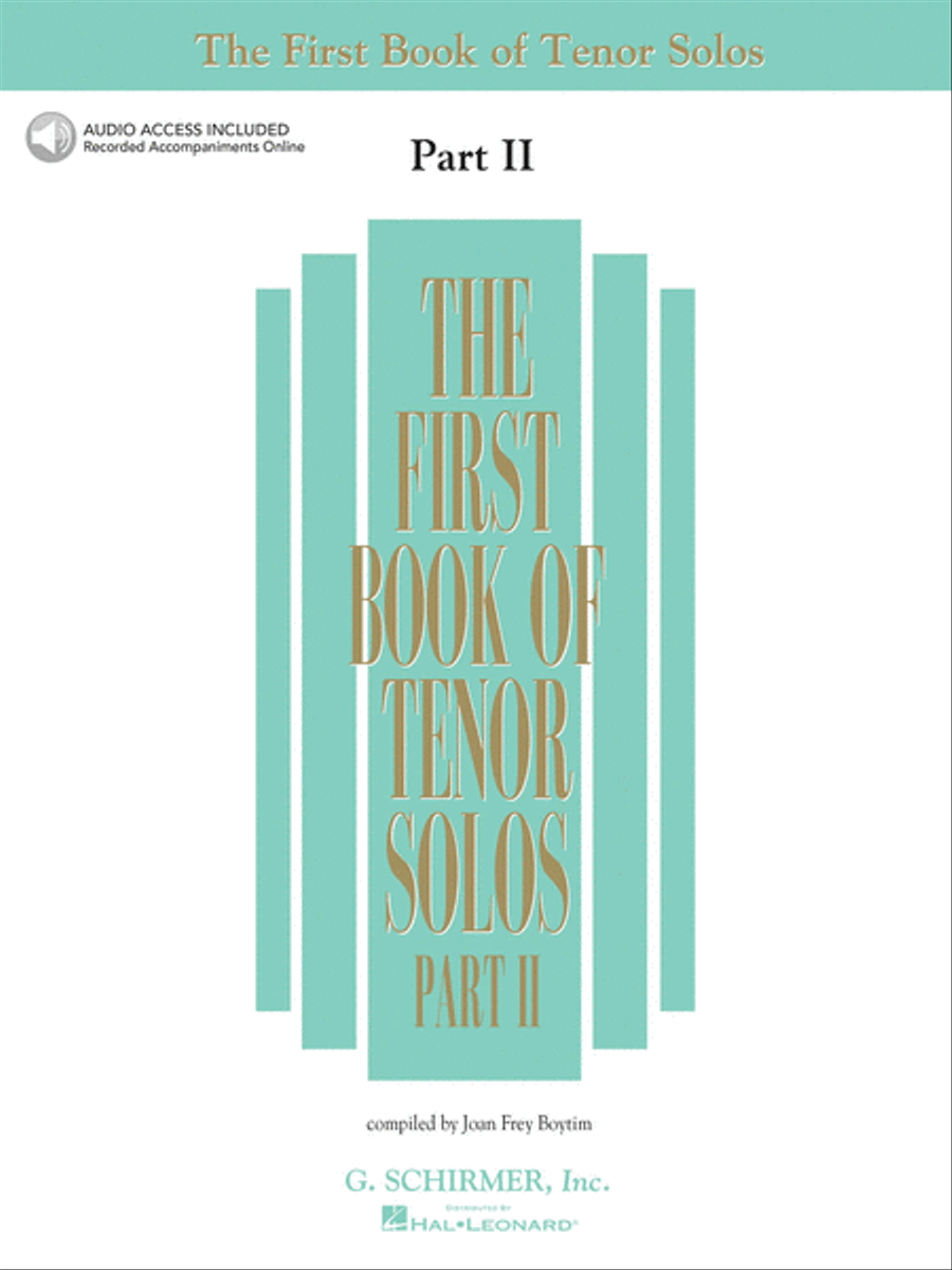 The First Book of Tenor Solos – Part II Tenor Voice scores gallery preview page 1