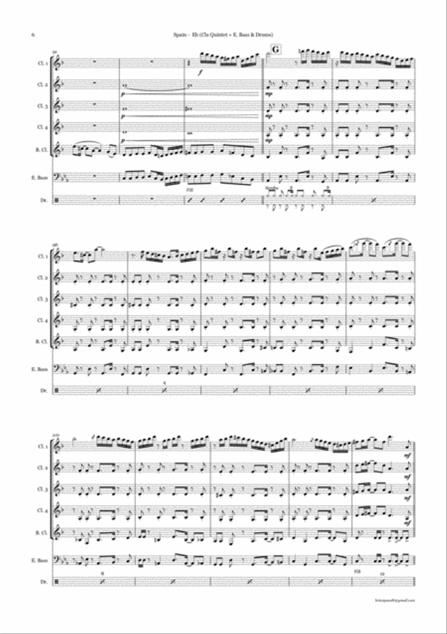 Spain Spain Woodwind Quintet scores gallery preview page 6