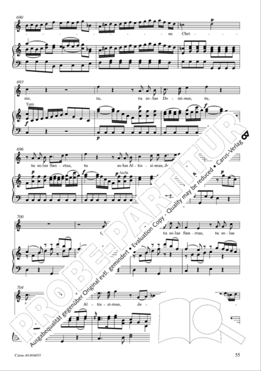 Grosse Mariazeller Messe in C 4-Part scores gallery preview page 64