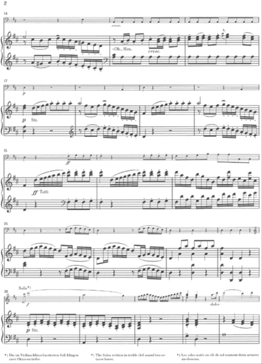 Concerto No. 1 for Double Bass and Orchestra (with Violin obbligato) Double Bass scores gallery preview page 3