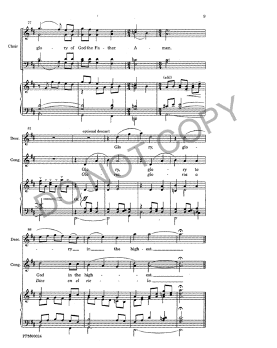 Festival Eucharist (Choral Score) 4-Part scores gallery preview page 10