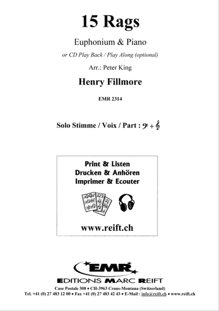 15 Rags Euphonium scores gallery preview page 2