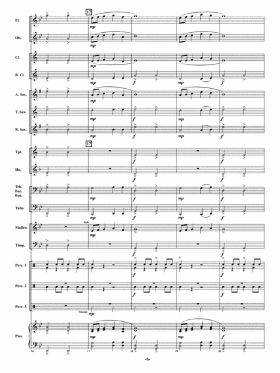 Procession of the Gladiators Concert Band scores gallery preview page 5