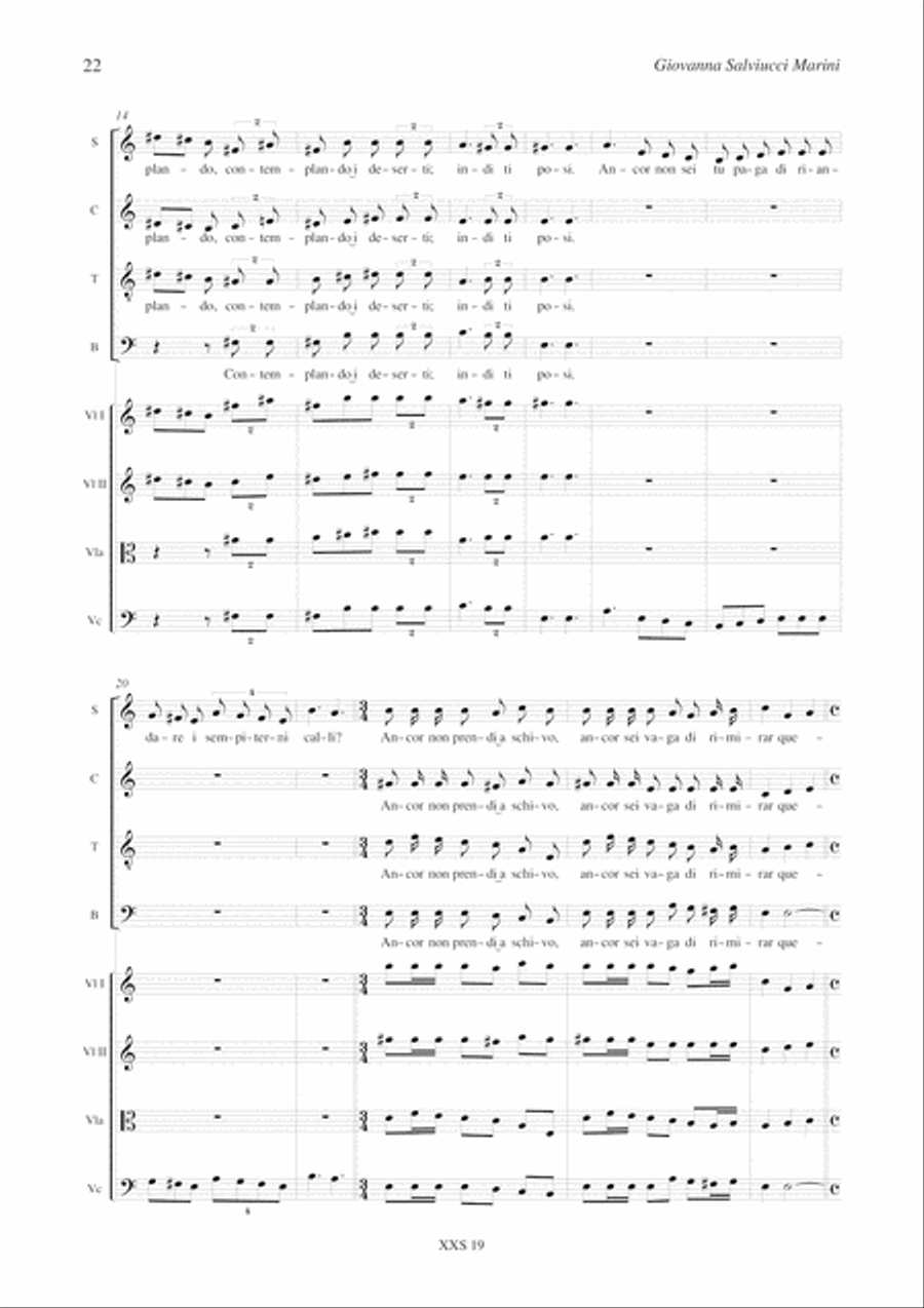 Concerto for Giacomo Leopardi for Choir and String Quartet (1996-97) Choir scores gallery preview page 12