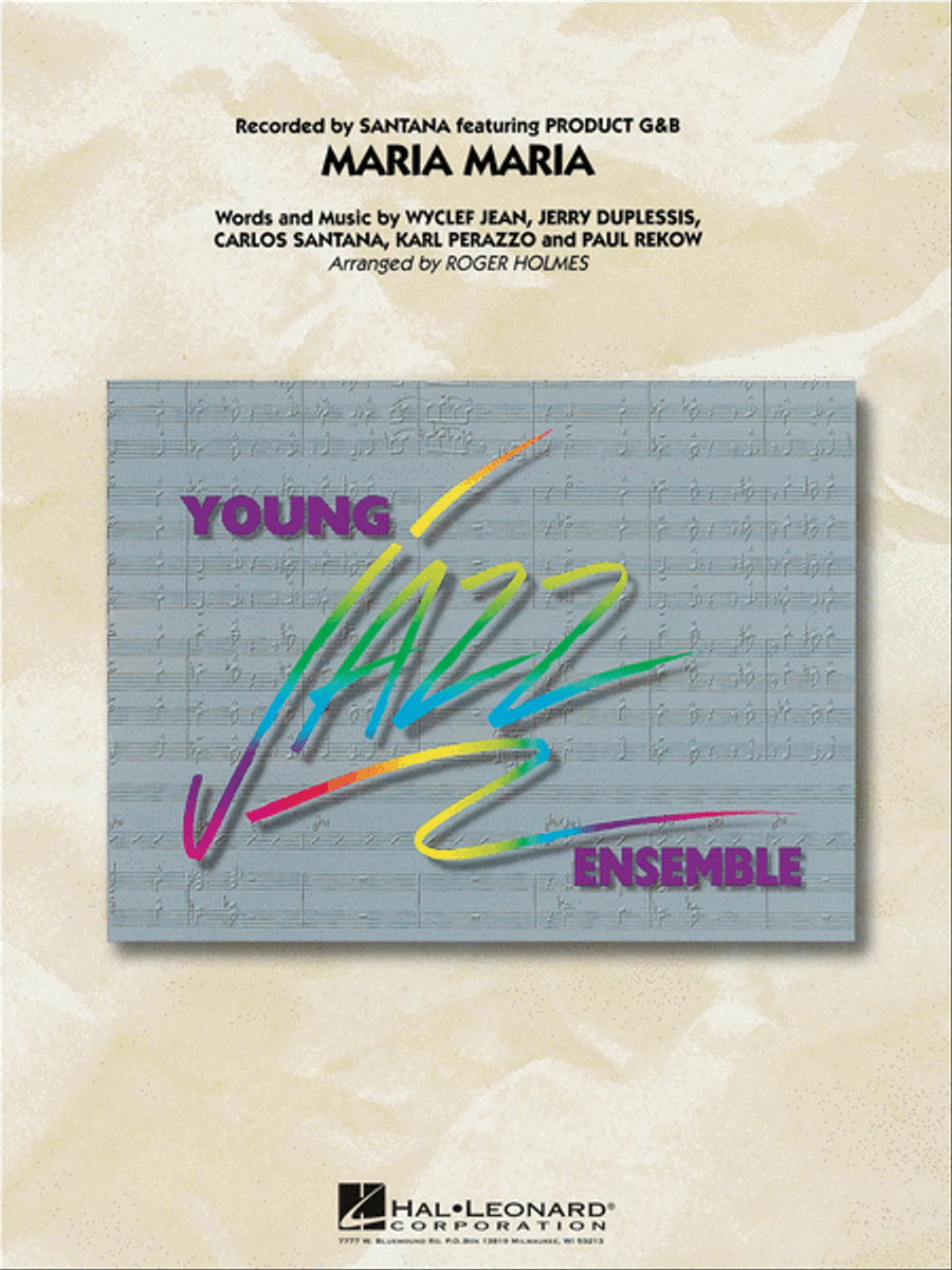 Maria Maria Maria Maria Jazz Ensemble scores gallery preview page 1