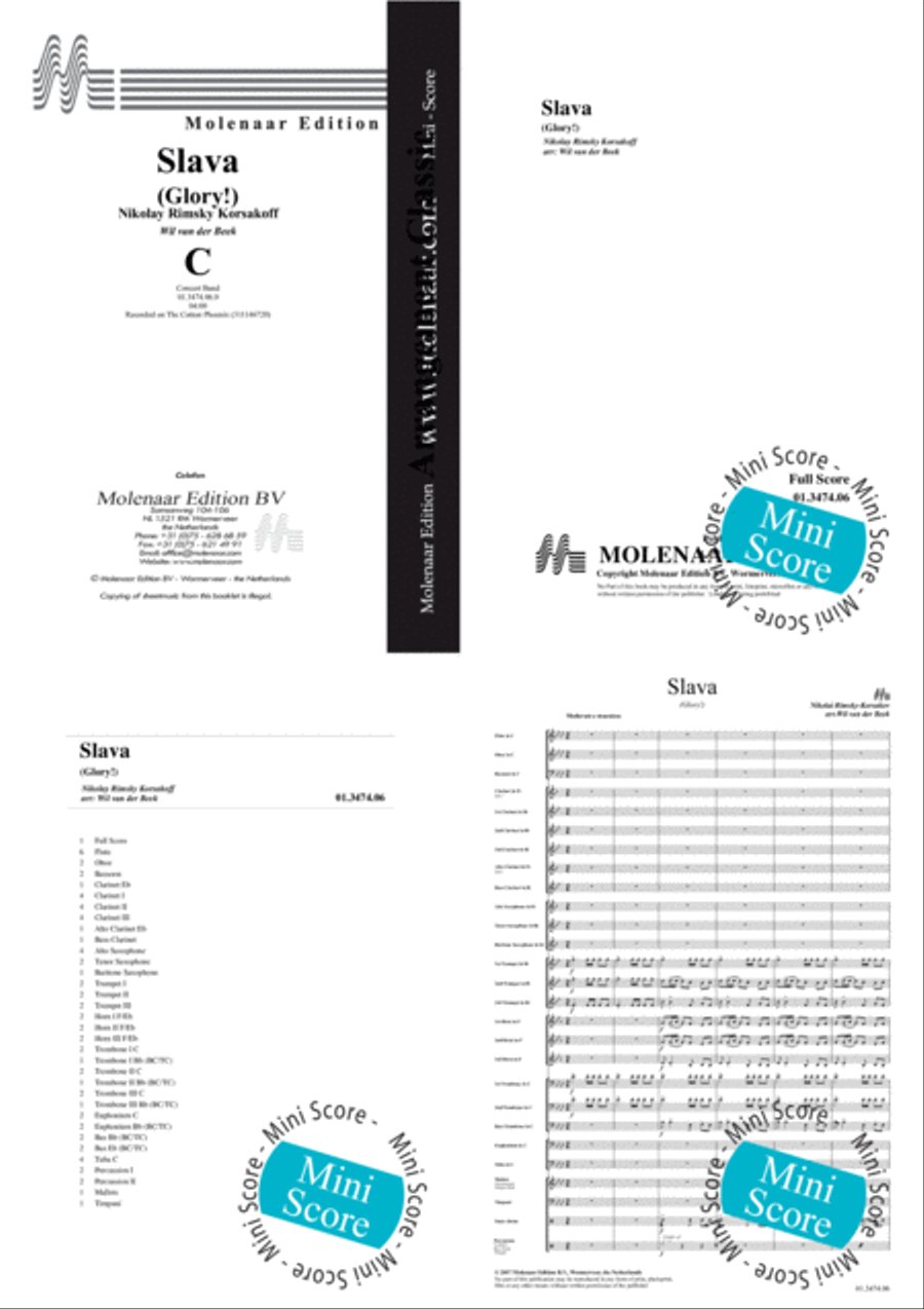 Slava Slava Concert Band scores gallery preview page 2