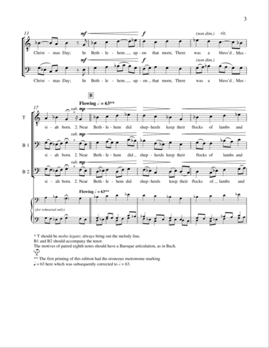 Carols Ancient and New: 1. Good People All TTBB scores gallery preview page 9