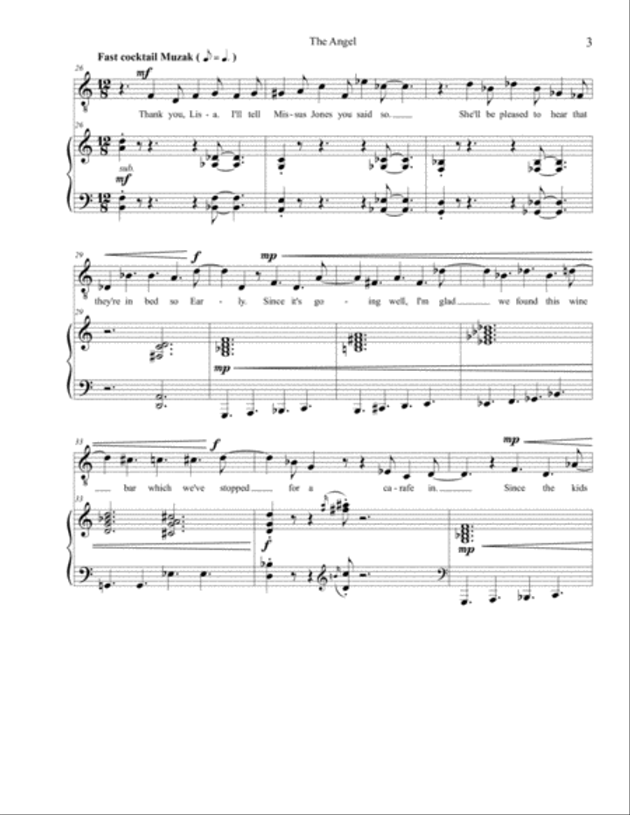 Songs for Halloween: 4. The Angel High Voice scores gallery preview page 3