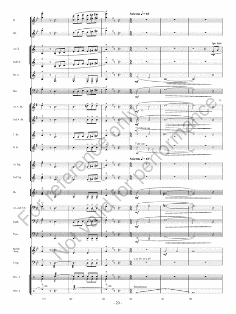 Beyond Bold Horizons Concert Band scores gallery preview page 21