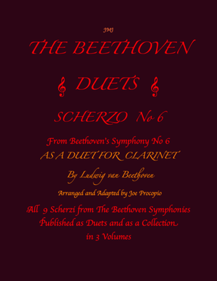 The Beethoven Duets For Clarinet Scherzo No. 6