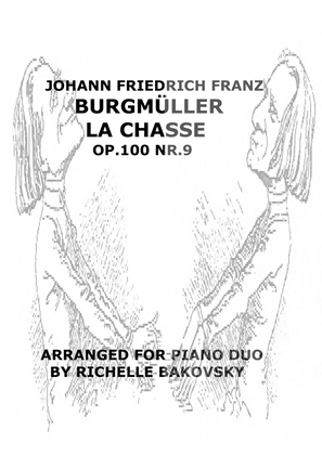Friedrich Burgmüller: La Chasse, Op.100 Nr. 9, for piano duo