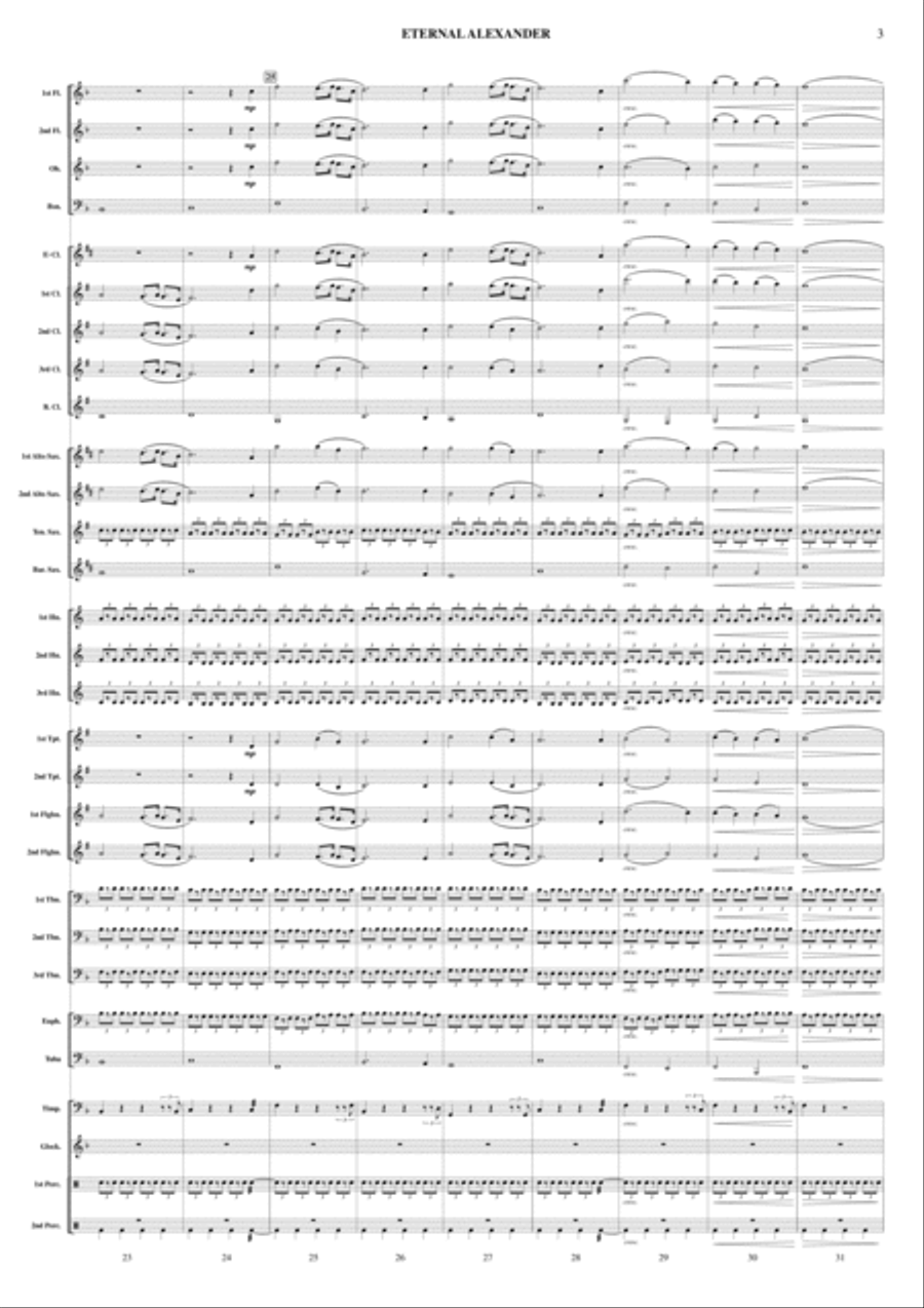 Eternal Alexander Eternal Alexander Concert Band scores gallery preview page 5