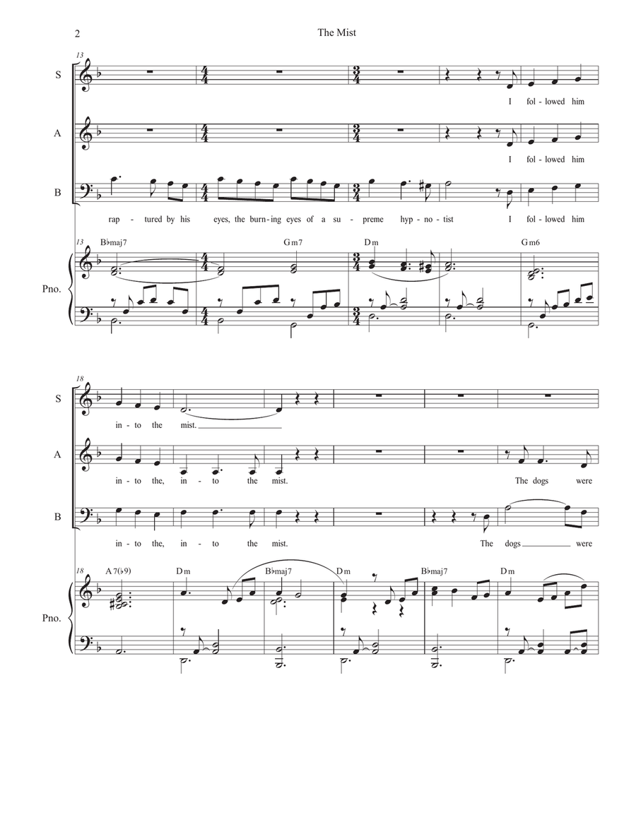 The Mist 3-Part scores gallery preview page 2