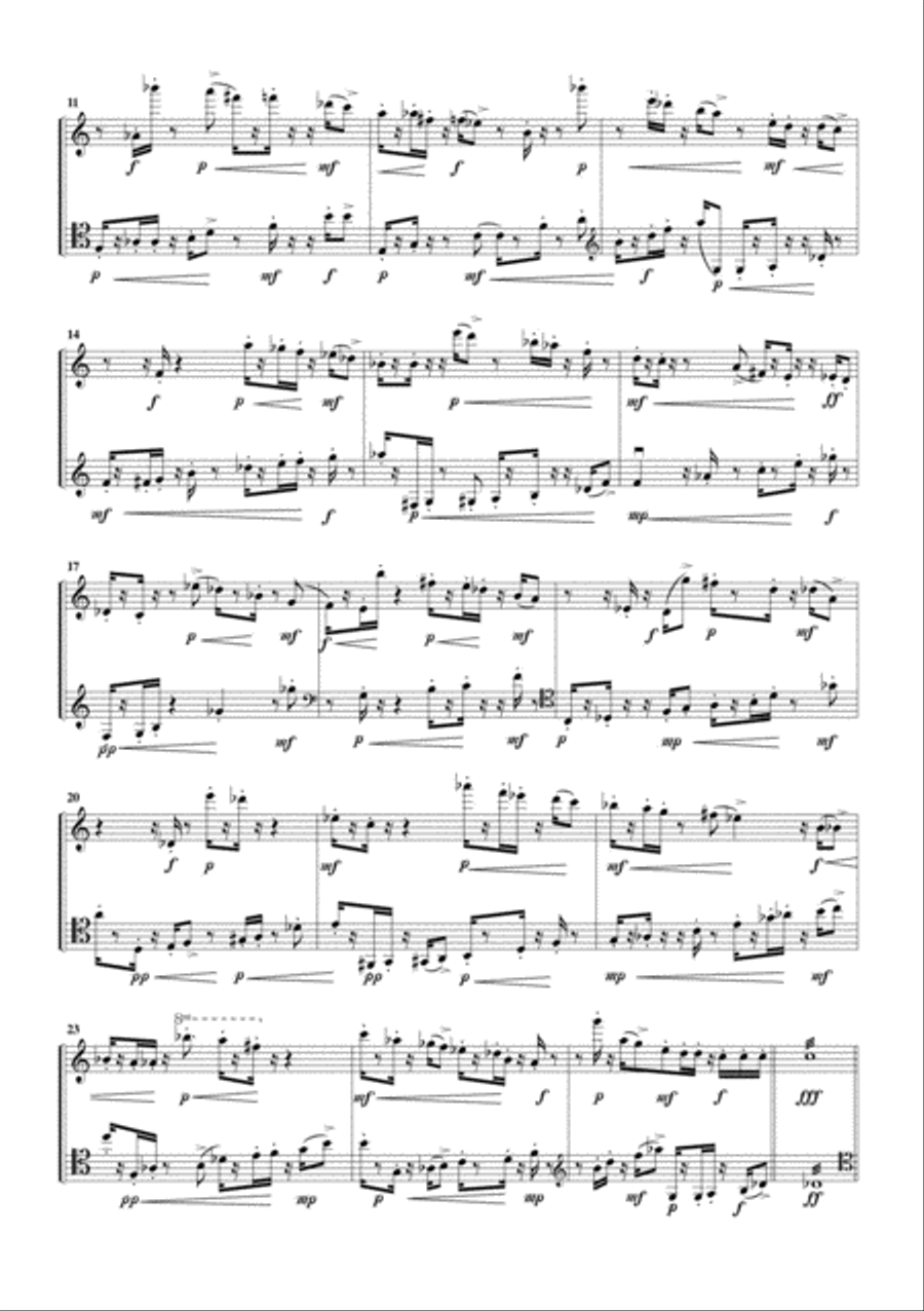 Trenzas for Flute and Cello Flute scores gallery preview page 3