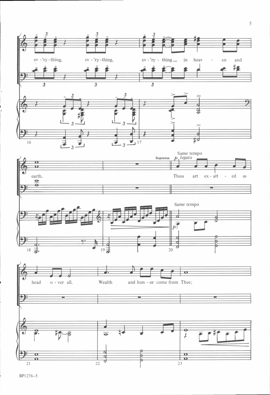 Thine, O Lord Thine, O Lord 4-Part scores gallery preview page 4