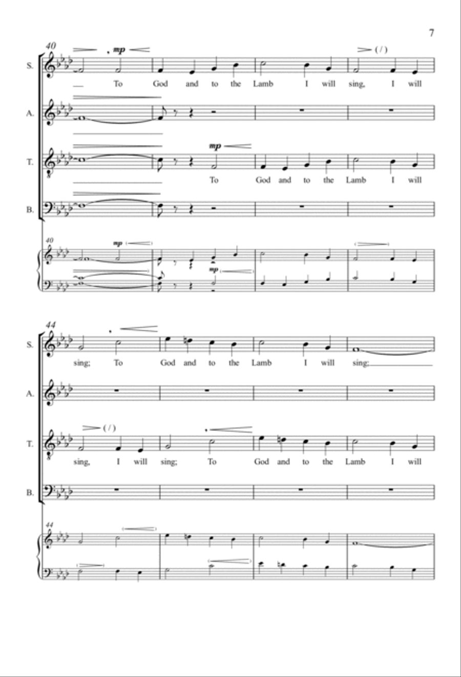 What Wondrous Love What Wondrous Love 4-Part scores gallery preview page 6