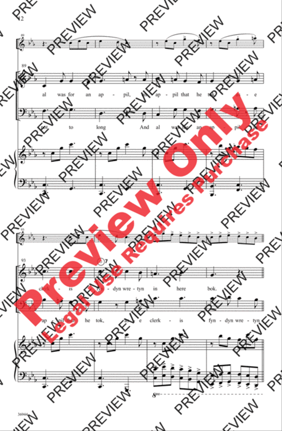 Adam Lay yBounden 4-Part scores gallery preview page 12