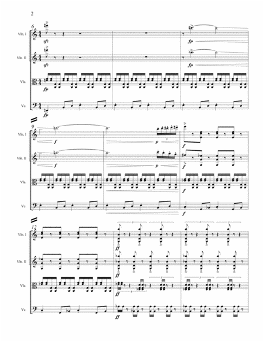 Semper Dowland, semper dolens String Quartet scores gallery preview page 4