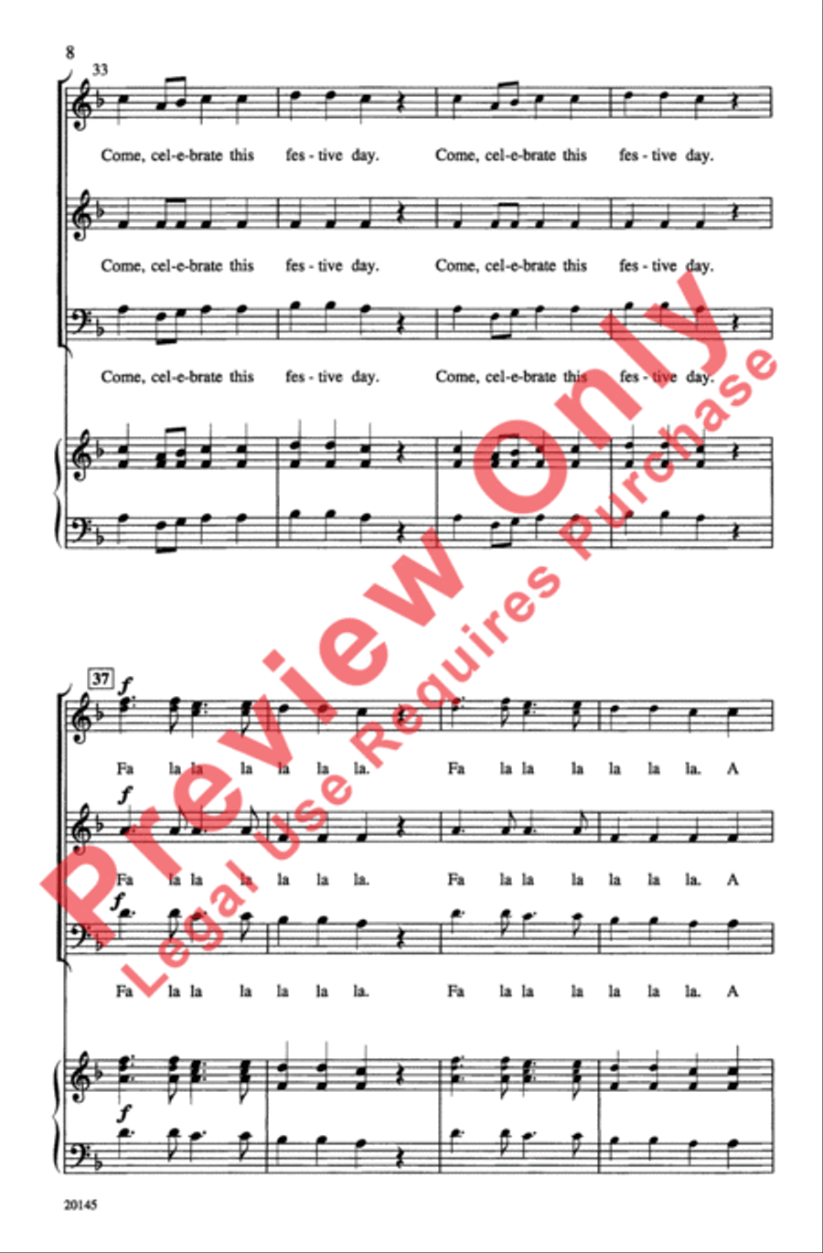 Three New Madrigals Three New Madrigals 3-Part scores gallery preview page 8