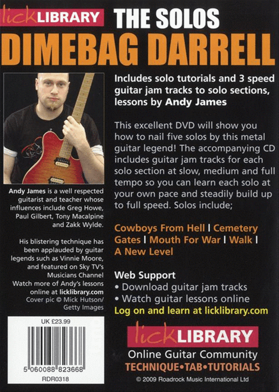 Learn To Play Dimebag Darrell - The Solos Guitar scores gallery preview page 2