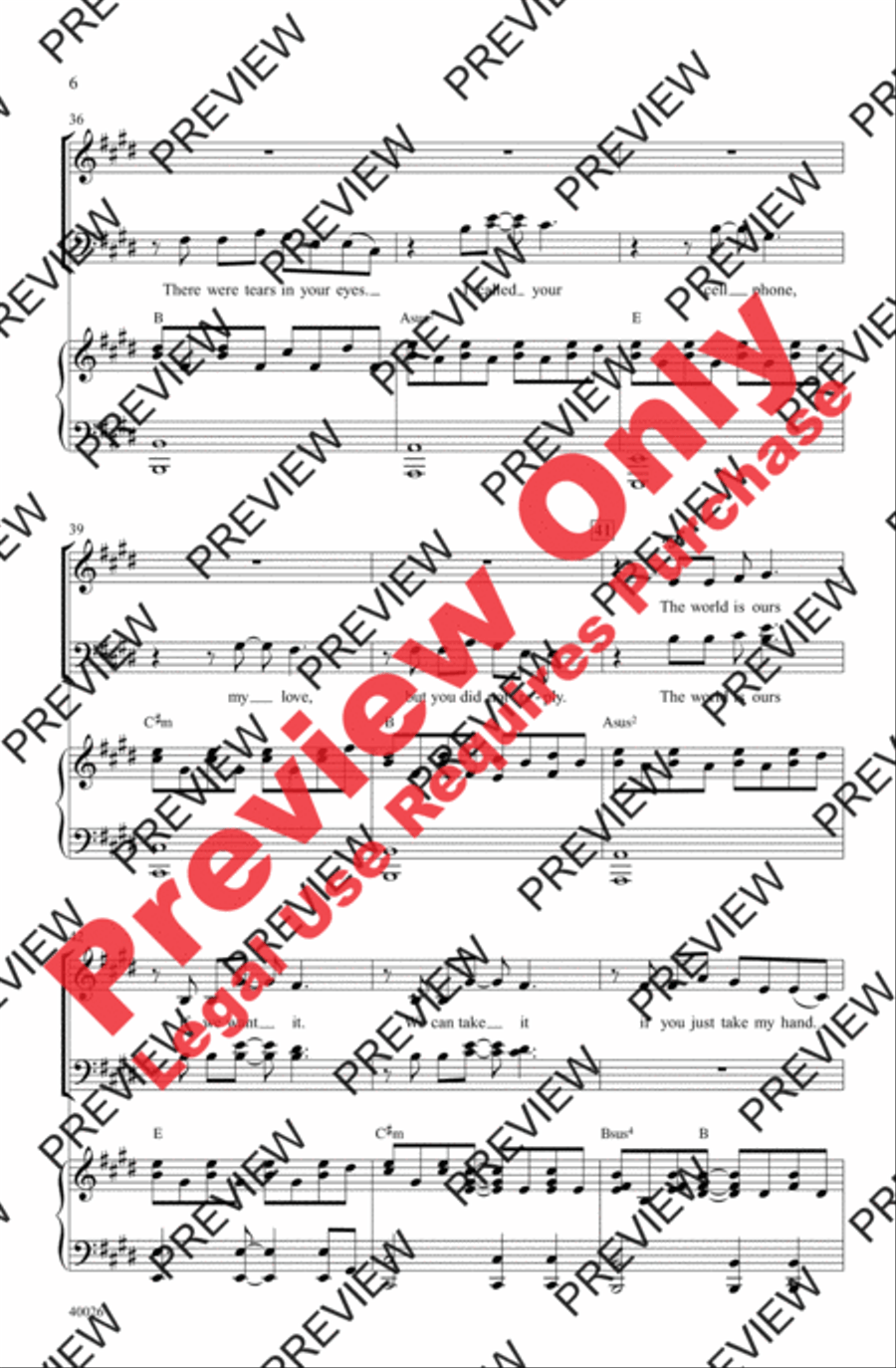 Give Your Heart a Break Give Your Heart a Break 4-Part scores gallery preview page 6