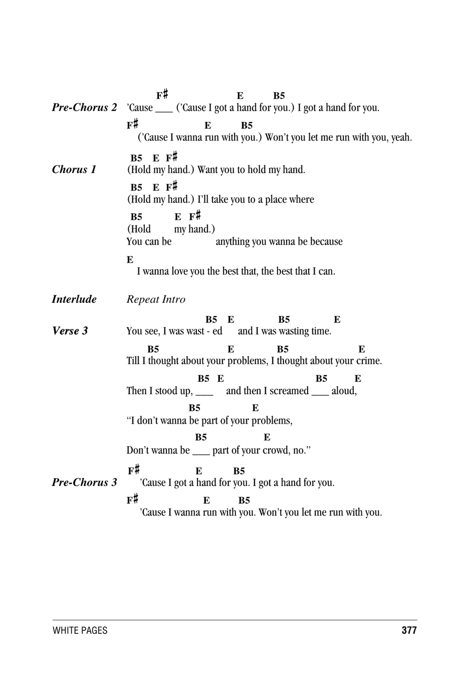 Hold My Hand Acoustic Guitar scores gallery preview page 2