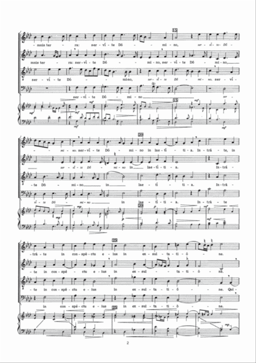 Jubilate Deo 4-Part scores gallery preview page 2
