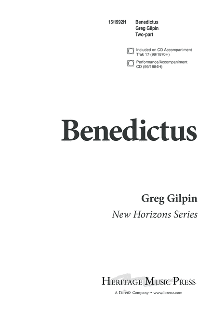 Benedictus 2-Part scores gallery preview page 1