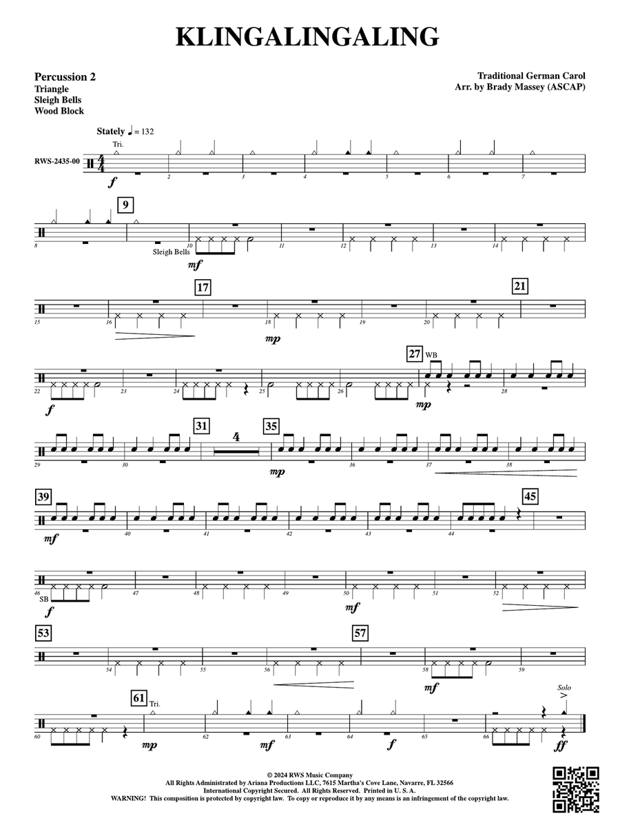 Klingalingaling: 2nd Percussion Percussion scores gallery preview page 1